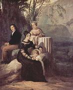 Francesco Hayez Portrait of the family Stampa di Soncino china oil painting reproduction